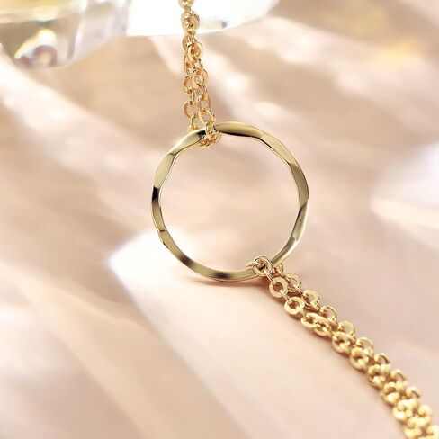 BRAYEG 14K Gold Plated Ankle Bracelets for Women, Handmade Dainty Adjustable Ankle Bracelets, Minimalist Summer Beach Gold Anklets for Women Jewelry in Kuwait