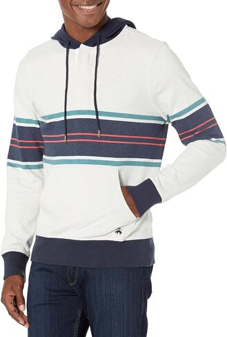 Brooks Brothers mens Long Sleeve Chest Stripe Rugby Hoodie Shirt in Kuwait