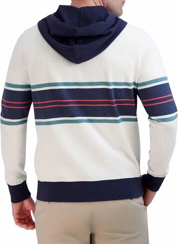 Brooks Brothers mens Long Sleeve Chest Stripe Rugby Hoodie Shirt in Kuwait