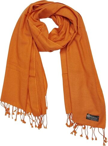 Cashmere Boutique: 100% Pure Cashmere Scarf with Tassels (25 Colors, Size: 12" x 60") in Saudi Arabia