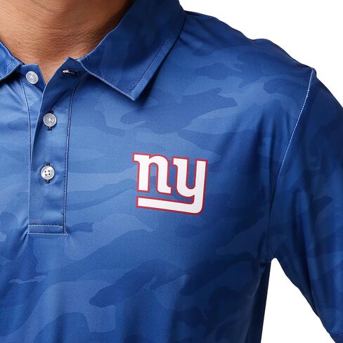 قميص بولو من البوليستر بأكمام قصيرة وشعار فريق FOCO NFL in Kuwait