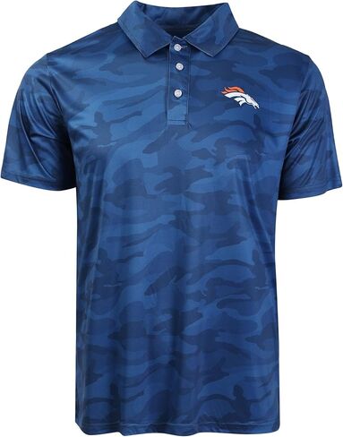 قميص بولو من البوليستر بأكمام قصيرة وشعار فريق FOCO NFL in Kuwait