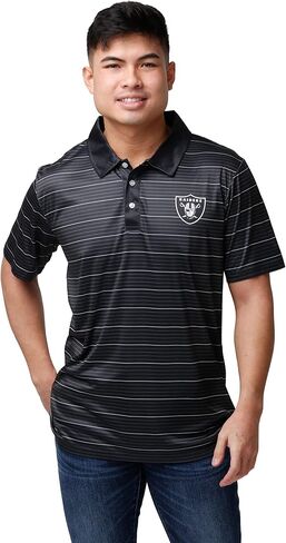 قميص بولو من البوليستر بأكمام قصيرة وشعار فريق FOCO NFL in Kuwait