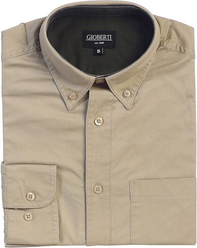جيوبرتي قميص اوكسفورد للرجال مصنوع من القطن بنسبة 100% مع تباين in Kuwait