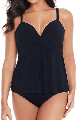 Miraclesuit Women's Swimwear Allura Underwire Foam Cup Adjustable Strap Tankini Bathing Suit TopBathing Suit Top in Saudi Arabia