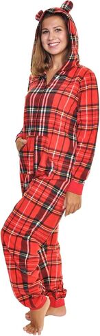Angelina Women's & Kid's Fleece Novelty One-Piece Hooded Pajamas (Sold Separately) in Saudi Arabia