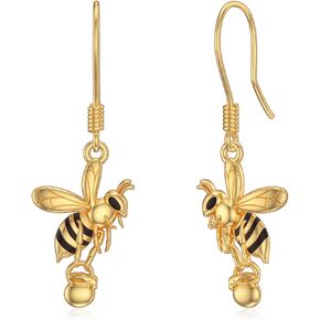 925 Sterling Silver Hypoallergenic Animal Earrings Elephant/Cow/Dragonfly/Guinea Pig/Dog/Dragon/Wolf/Bunny/Hummingbird Dangle Drop Earrings for Women Cute Animal Jewelry Gifts for Women Girls in Kuwait