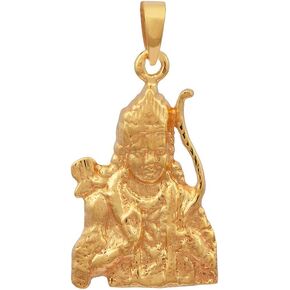 شاين جويل قلادة دينية من الفضة الاسترلينية عيار 925 مطلية بالذهب الاصفر من شري رام جود فيرميل، معدن in Kuwait