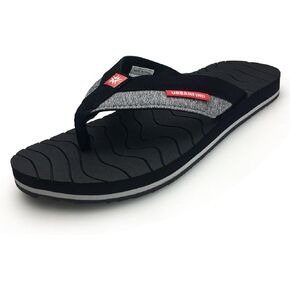 URBANFIND Men's Athletic Thongs Flip Flop Sandals Beach Shower Slide Comfortable Arch Support TPR Non-Slip Slippers in Kuwait