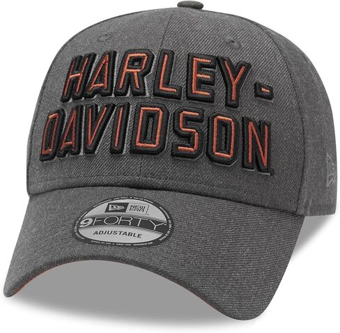هارلي ديفيدسون قبعة جرافيك مطرزة للرجال، رمادي - 99420-20VM in Kuwait
