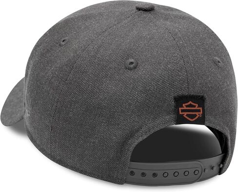 هارلي ديفيدسون قبعة جرافيك مطرزة للرجال، رمادي - 99420-20VM in Kuwait