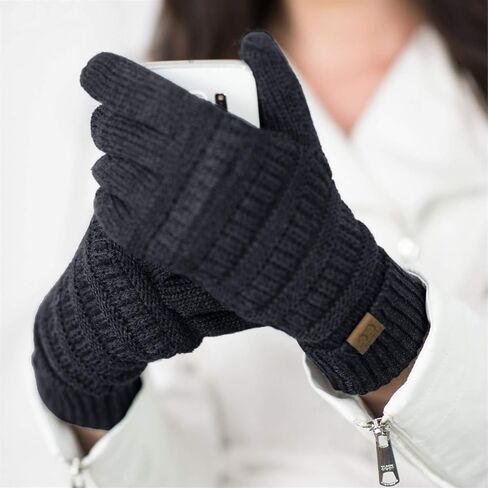 Funky Junque Winter Lined Warm Knit Touchscreen Phone Texting Gloves in Saudi Arabia