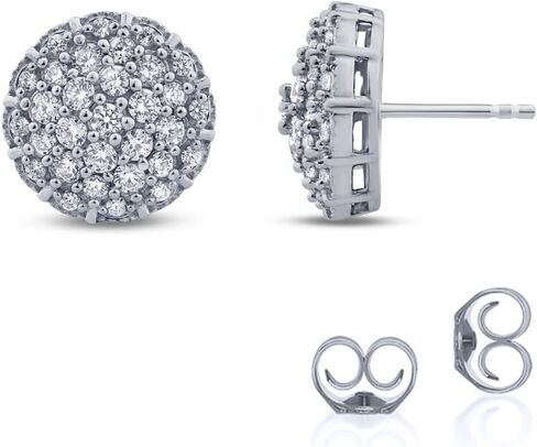 أقراط La Joya 3/4 CT TW Lab Grown Diamond للنساء والرجال - أقراط من الفضة الإسترليني مرصعة بالألماس in Kuwait