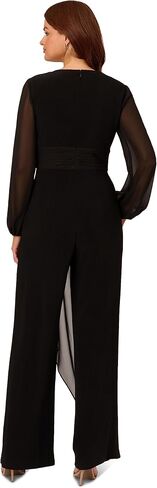 Adrianna Papell Womens Jersey Chiffon Combo JumpsuitPANTS in Saudi Arabia
