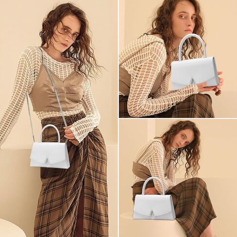 محفظة Simcat للنساء - حقائب يد للسهرة ومحفظة مسائية مع حقائب يد بمقبض سلسلة لحفلات الزفاف in Kuwait