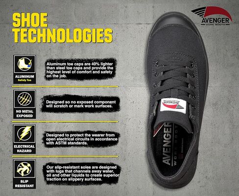 Avenger Work Boots Men's Low Top Industrial Shoe in Kuwait
