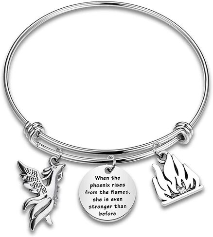 CYTING Phoenix Inspirational Quote Keychain Phoenix Jewelry Motivational Gift in Saudi Arabia