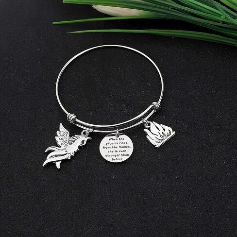 CYTING Phoenix Inspirational Quote Keychain Phoenix Jewelry Motivational Gift in Saudi Arabia