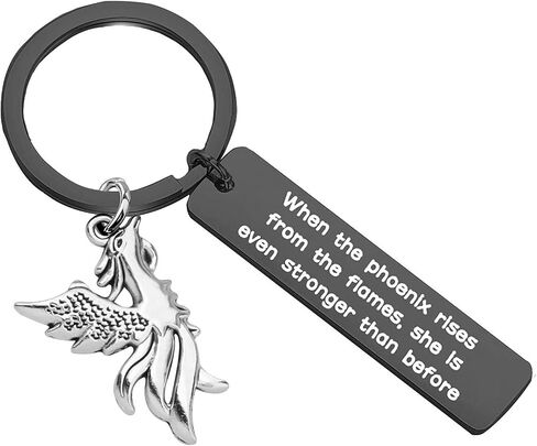 CYTING Phoenix Inspirational Quote Keychain Phoenix Jewelry Motivational Gift in Saudi Arabia