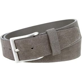 Men's Suede Leather Belt Genuine Full Leather Casual Dress Belt or Ratchet Belt Multi Color Style