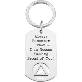 هدايا clesellix الرصانة للنساء والرجال، سلسلة مفاتيح الرصانة، تذكار لعيد الميلاد الرصين، هدايا التعافي NA AA in Kuwait