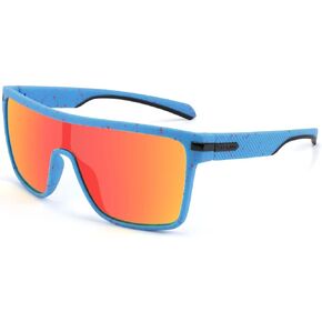 Karsaer Flat Top TR90 Polarized Sports Men Sunglasses Vintage Square Cycling Running Fishing Golf Hiking Sports Glasses