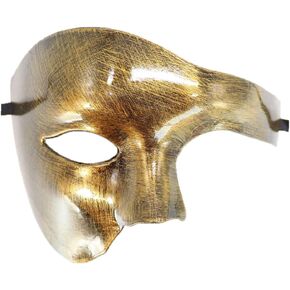 Biruil Phantom of The Opera Masquerade Mask Half Face Venetian Mardi Gras Party Mask