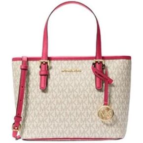 Michael Kors XS Carry All Jet Set Travel Womens Tote (CARMINE PINK MULTI) in Saudi Arabia