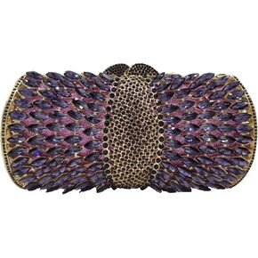 Boutique De FGG Sparkling Women Crystal Clutch Evening Bags Wedding Party Cocktail Handbag Purse