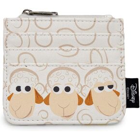 Buckle Down Disney Wallet, Id Zip Top, Pixar, Toy Story 4 Sheep Trio Billy Goat and Gruff Pose, White, Vegan Leather in Saudi Arabia