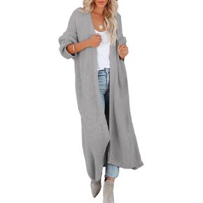Women Oversized Open Front Long Sleeve Cardigans Fall Slouchy Knit Duster Cardigans Sweaters Coats