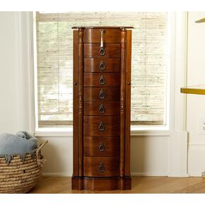 Hives and Honey | Francesca Jewelry Armoire | Walnut
