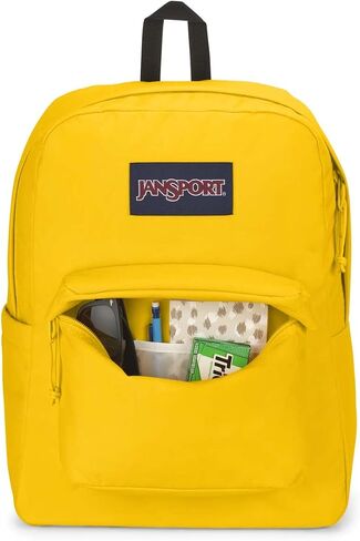 JanSport Superbreak Backpack - Durable, Lightweight Premium Backpack, Lemon in Kuwait