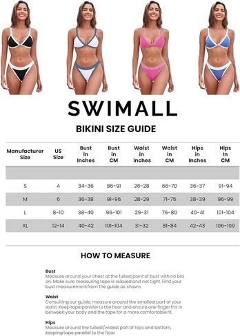 swimall Women's Triangle Bikini Set Sexy Brazilian Two Piece Swimsuit Cute Bathing Suit - 13-Black - Small in Kuwait