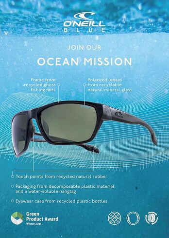 O'NEILL Men's WOVE-X Polarized Mineral Glass Sunglasses, 65mm in Saudi Arabia