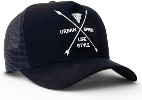 Urban Effort Trucker Hat for Men - Mesh Back Baseball Cap, 5 Panel Snapback Hats for Men and Women in Kuwait
