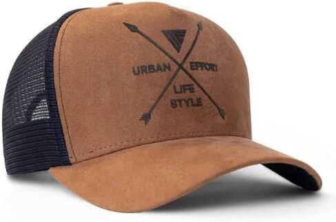 Urban Effort Trucker Hat for Men - Mesh Back Baseball Cap, 5 Panel Snapback Hats for Men and Women in Saudi Arabia