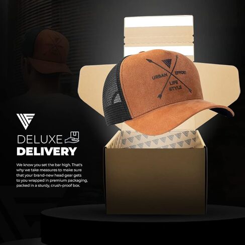 Urban Effort Trucker Hat for Men - Mesh Back Baseball Cap, 5 Panel Snapback Hats for Men and Women in Saudi Arabia