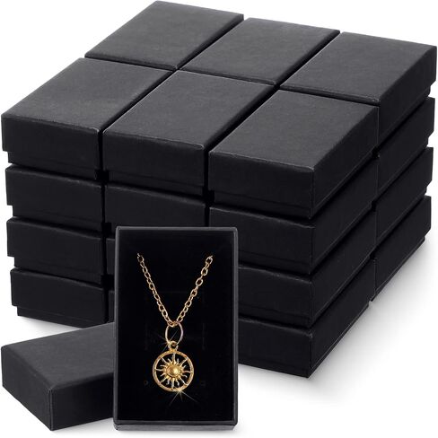 Batiyeer 36 Pcs Cardboard Jewelry Gift Boxes Jewelry Boxes Packaging Small Earring Gift Box with Lids for Necklace Ring Bracelet Party (3.2 x 2 x 1 Inch) in Saudi Arabia