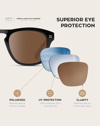 نظارات شمسية للرجال من WearMe Pro مستقطبة ريترو مستطيلة in Kuwait