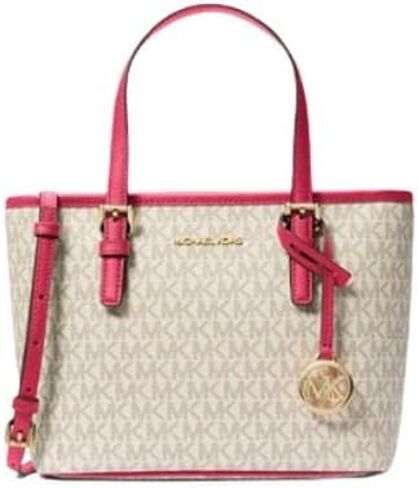 Michael Kors XS Carry All Jet Set Travel Womens Tote (CARMINE PINK MULTI) in Saudi Arabia