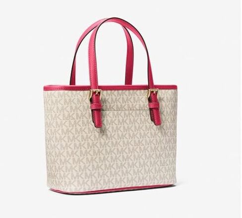 Michael Kors XS Carry All Jet Set Travel Womens Tote (CARMINE PINK MULTI) in Saudi Arabia