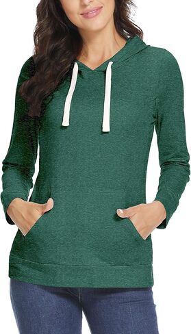 سترة Fitglam النسائية للرضاعة الطبيعية بغطاء رأس بسحاب جانبي مع جيوب وأكمام طويلة سترة الحمل in Kuwait