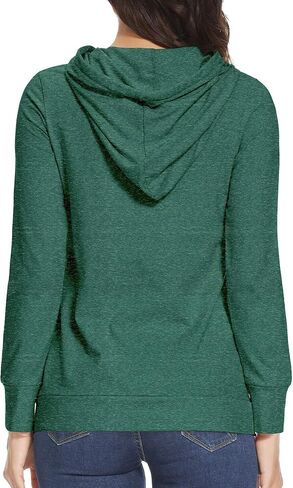 سترة Fitglam النسائية للرضاعة الطبيعية بغطاء رأس بسحاب جانبي مع جيوب وأكمام طويلة سترة الحمل in Kuwait