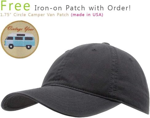 Classic Washed Cotton Twill Low Profile Adjustable Baseball Cap in Kuwait