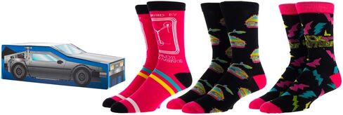 Back To The Future 3 Pair Pack Crew Socks in Saudi Arabia