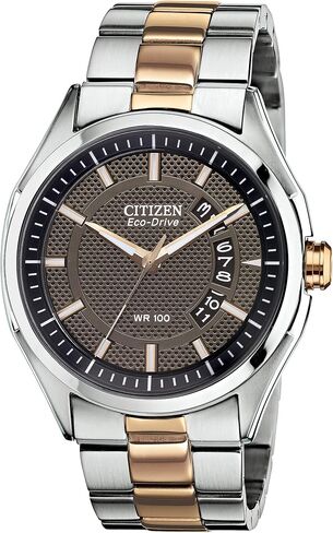 Citizen Eco-Drive Weekender Quartz Mens Watch, Stainless Steel, Two-Tone (Model: AW1146-55H) in Saudi Arabia