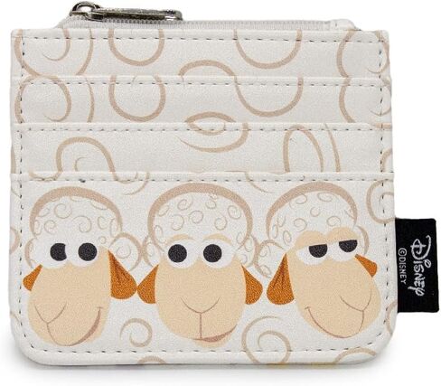 Buckle Down Disney Wallet, Id Zip Top, Pixar, Toy Story 4 Sheep Trio Billy Goat and Gruff Pose, White, Vegan Leather in Saudi Arabia