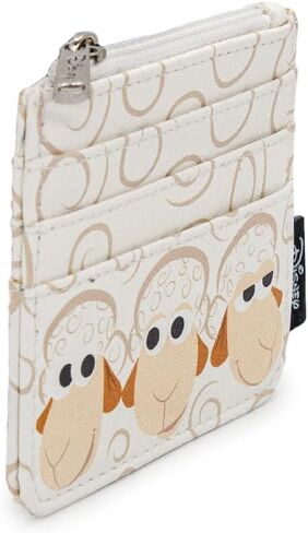 Buckle Down Disney Wallet, Id Zip Top, Pixar, Toy Story 4 Sheep Trio Billy Goat and Gruff Pose, White, Vegan Leather in Saudi Arabia