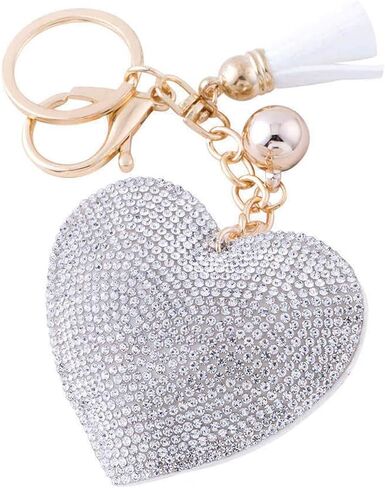 سلسلة مفاتيح Soleebee Glitter Keychain Premium SS6 كريستال شرابة سلسلة مفاتيح جلدية حقيبة ساحرة للنساء والفتيات in Kuwait